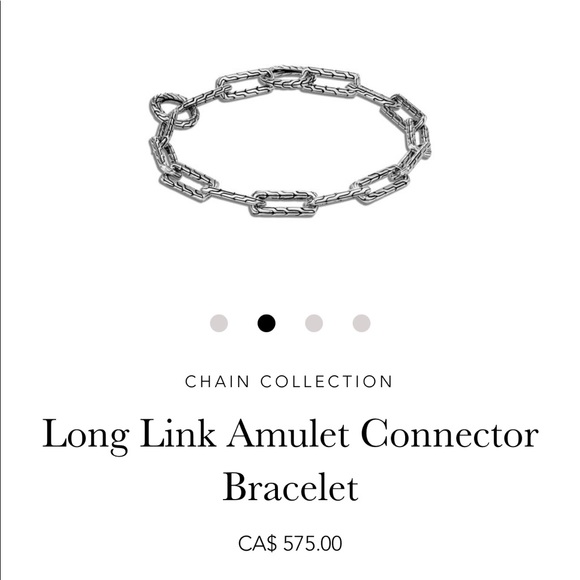 John Hardy Amulet chain bracelet 925 silver NIB - Picture 2 of 15